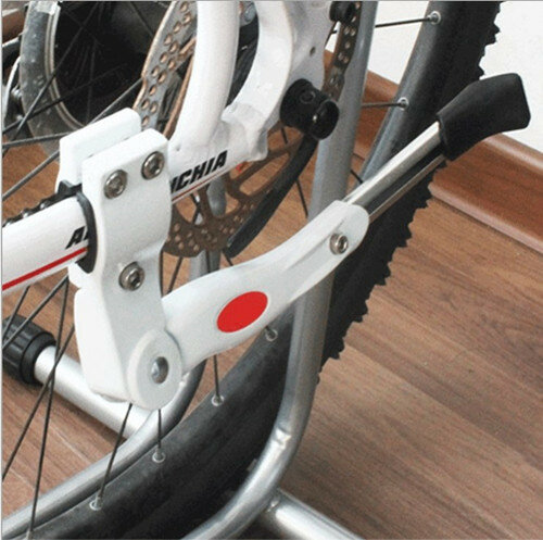 Suporte de bicicleta para estacionamento ajustável, 34.5-40cm, mtb, bicicleta, pé, cinta, ciclismo, apoio