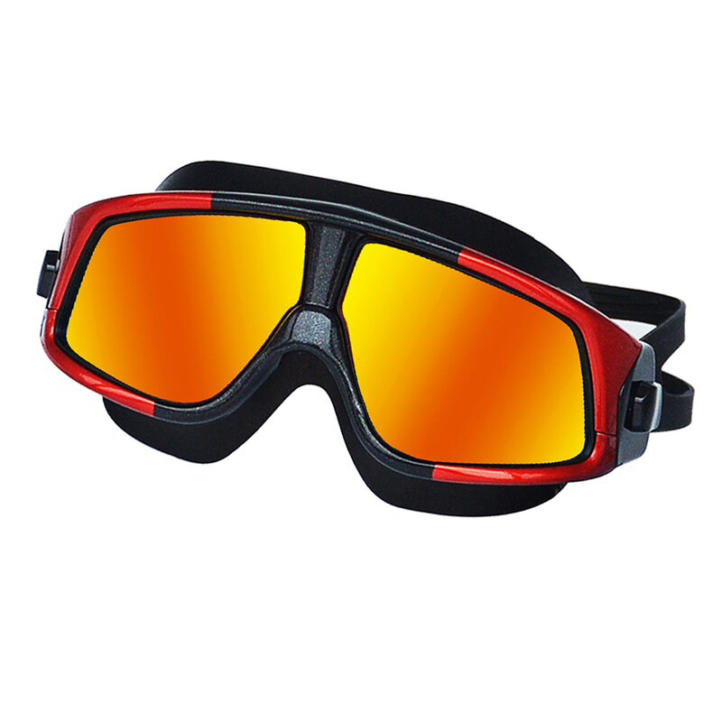 Occhialini da nuoto antiappannamento lenti a specchio Unisex protezione UV regolabile rapida occhiali da nuoto per adulti