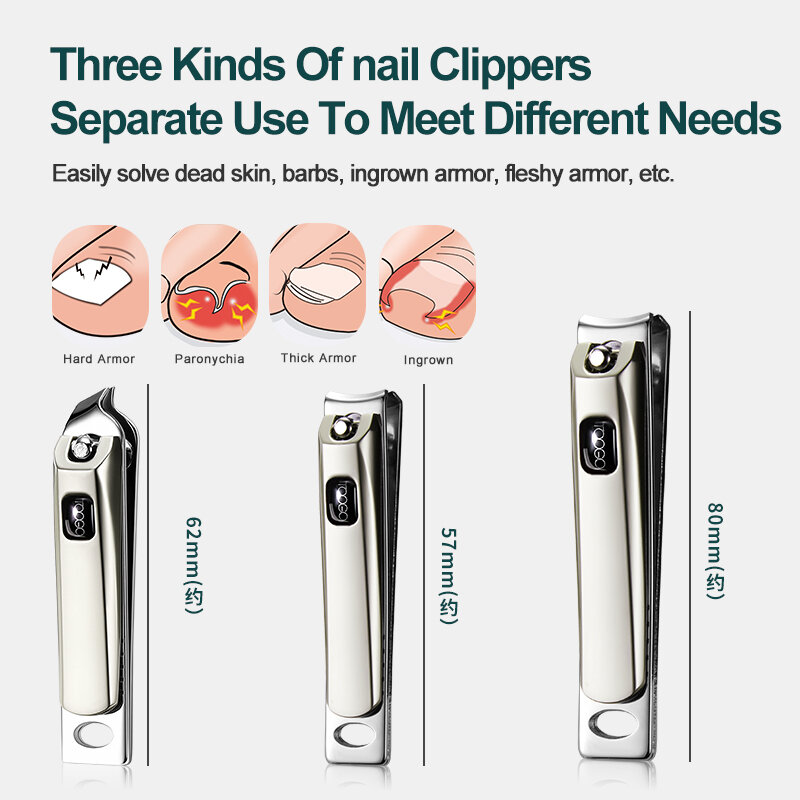 Prego clippers conjunto pedicure alicates unha pinças profissões manicure encravado prego tesoura cortador para unha correção kit de ferramentas