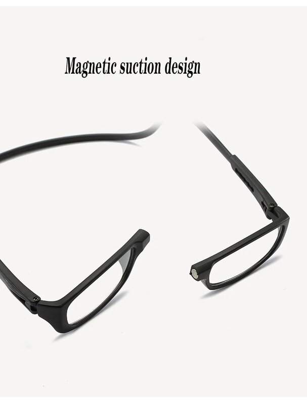 Vendita calda occhiali da lettura magnete pieghevole conveniente occhiali da ipermetropia ultraleggeri anti-fatica per gli uomini anziani donne