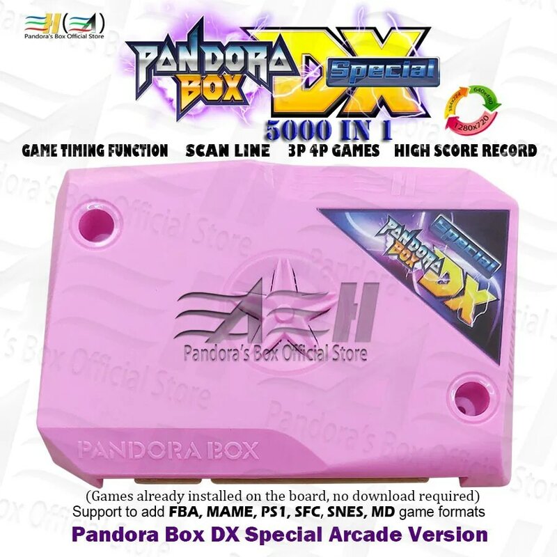 Boîte de Pandora Version Arcade avec Jeux HD déjà Installés 5000 en 1, Peut Ajouter PCB Jamma, VGA, CGA, FBA MAME PS1 SFC SNES FC MD 3D