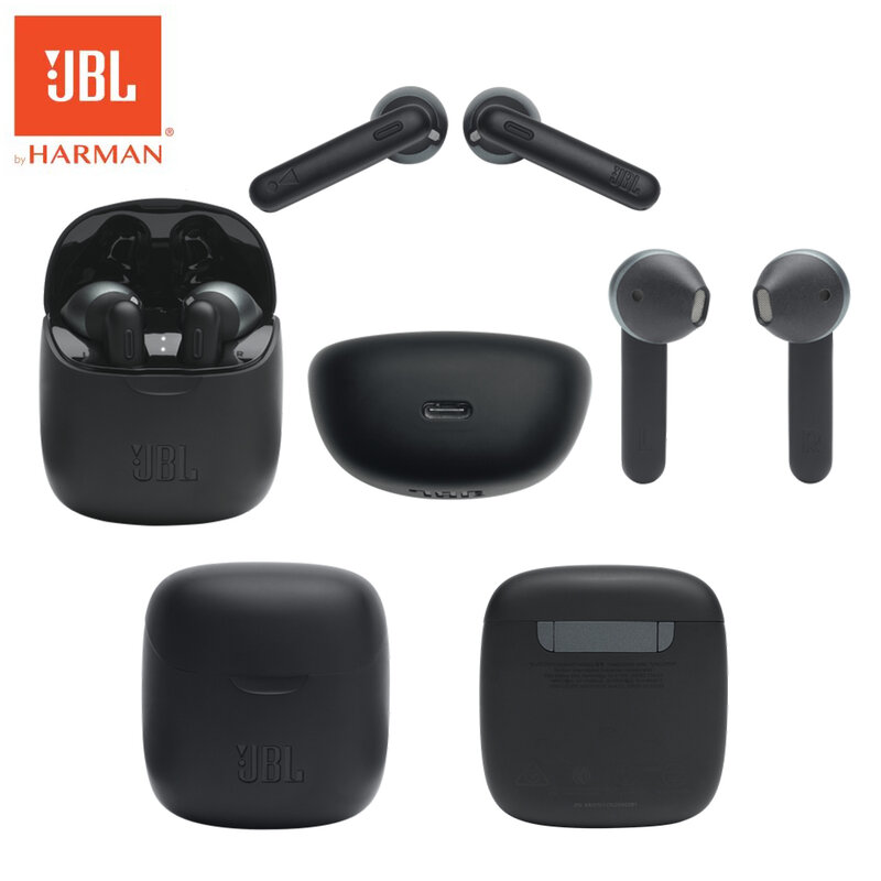 JBL dostroić 225 TWS oficjalne oryginalne słuchawki bezprzewodowe Bluetooth słuchawki JBL 225 TWS Stereo słuchawki douszne dźwięk gitara basowa z mikrofonem zestaw słuchawkowy