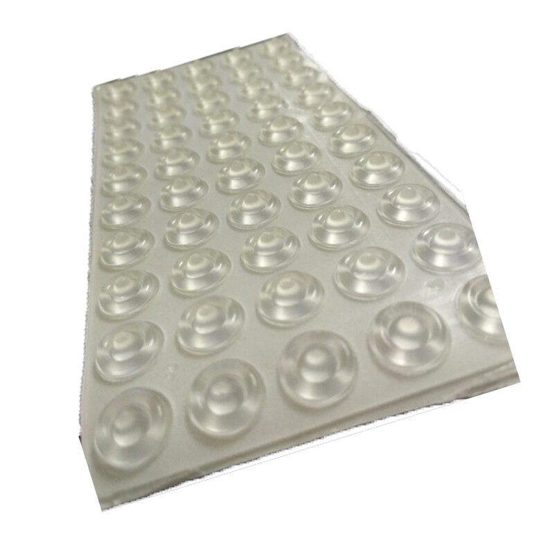Almofadas de amortecedor de borracha de silicone redondas autoadesivas de 100 pces absorvente de choque antiderrapante macio transparente pés almofadas de amortecedor claras