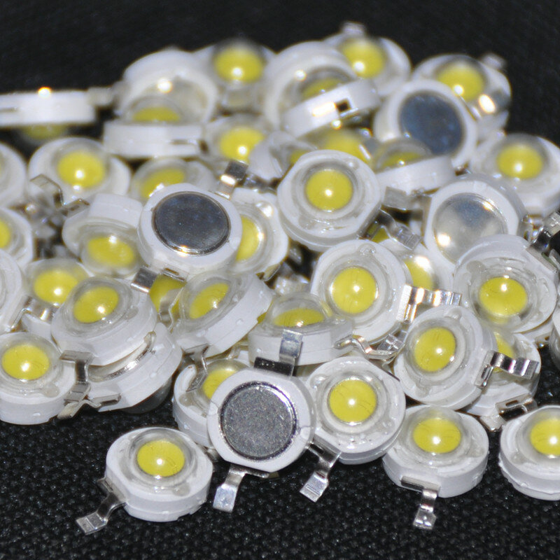 50Pcs 1W Diode High Power Cool White Led Beads 1 Watt Lamp Chip 3V-3.4V