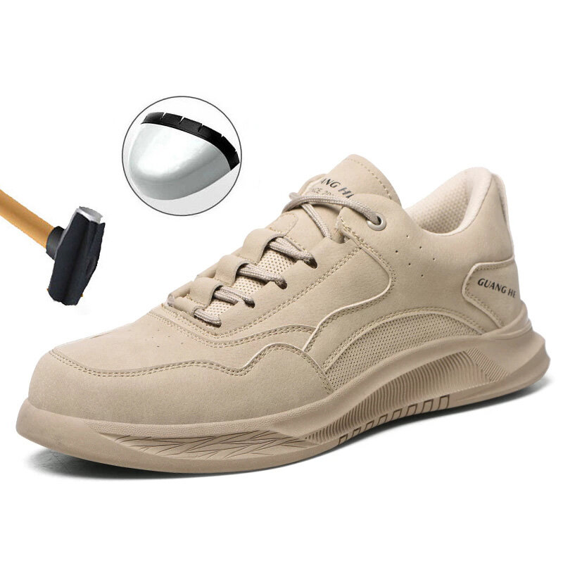 Niezniszczalne buty buty do pracy oddychające obuwie ochronne mężczyźni i kobiety kobiety stalowe toe buty ochronne sportowe buty anty-przebicie