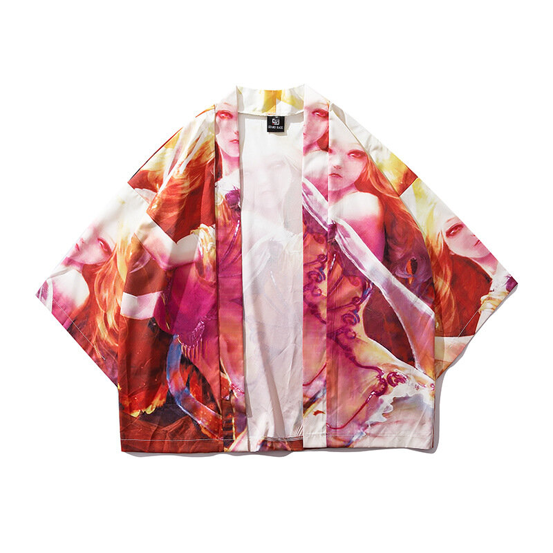 현대 기모노 패션 카디건 의류 일본식 유카타 кимоно японский стиль 남성 여성 고품질 데일리 스트리트웨어