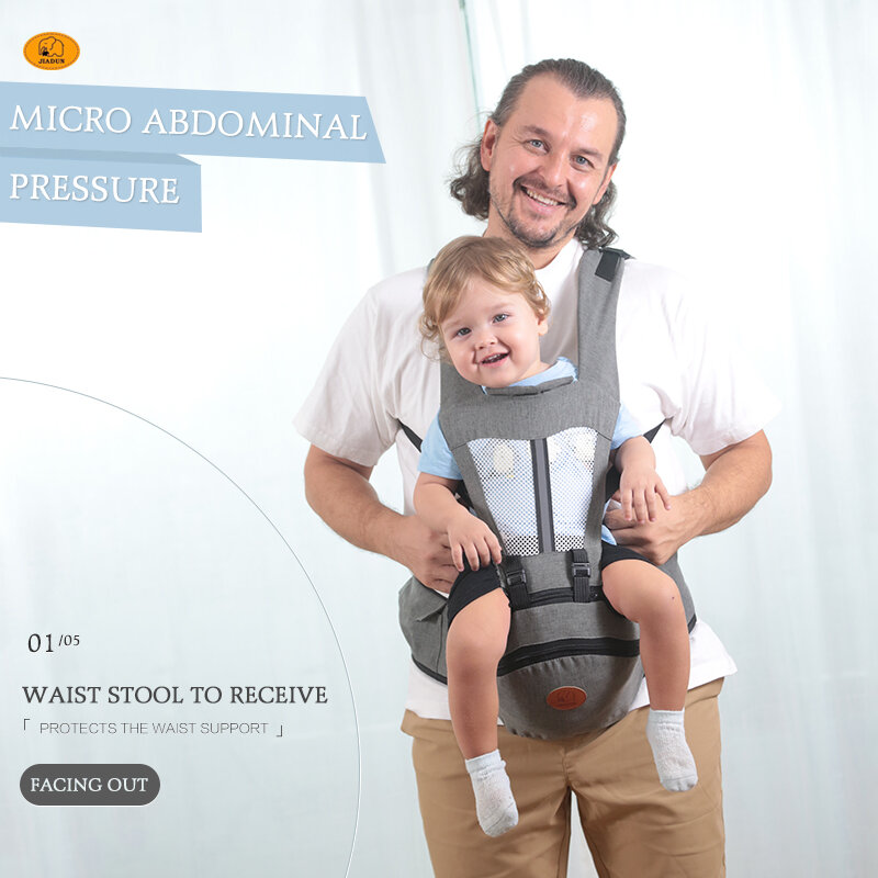 Sac à dos avec siège de hanche pour nouveau-né, écharpe enveloppante multifonction pour bébé, supports à économie de travail