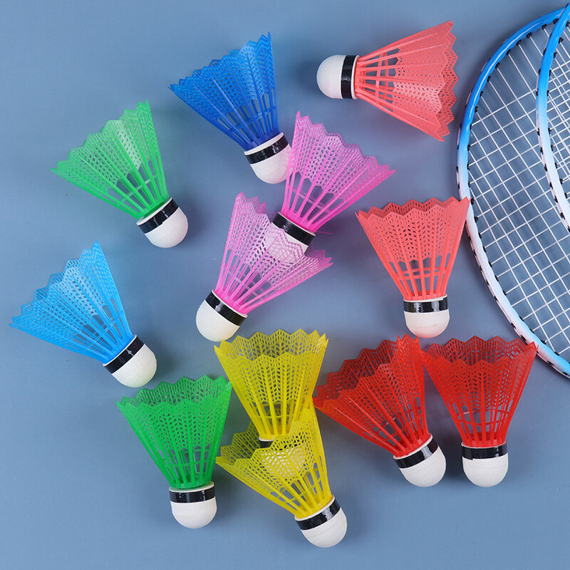 12 pçs colorido bolas de badminton portátil viagem para fora produtos esporte treinamento peteca ao ar livre suprimentos conjunto badminton