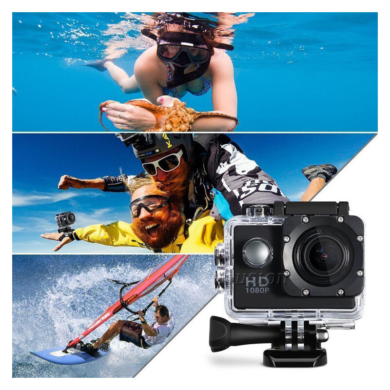 Cámara de acción Deportiva HD 1080P, minicámara subacuática para exteriores, DVR, cámara Deportiva acuática, cámara de fotos y vídeo de vigilancia