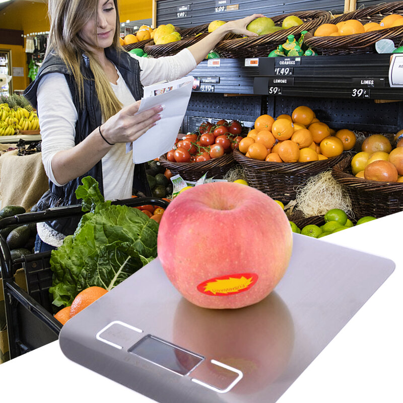 Elektroniczna waga kuchenna cyfrowa waga do żywności waga analityczna LCD ze stali nierdzewnej wysoce precyzyjny pomiar narzędzia skala do gotowania