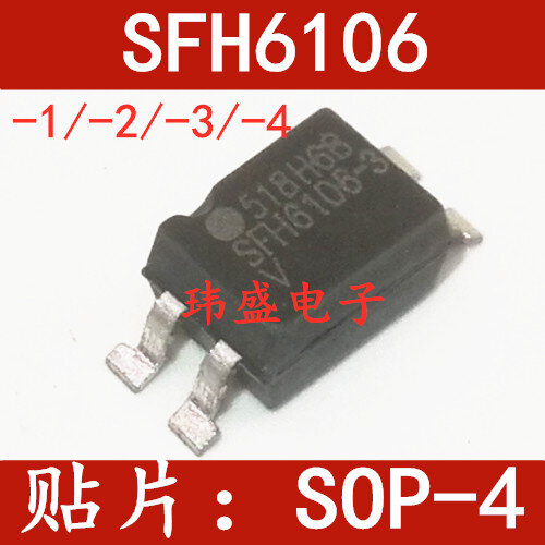 10PCS/LOT  SFH6106-3 SFH6106   SOP-4  1/2/3/4/5T