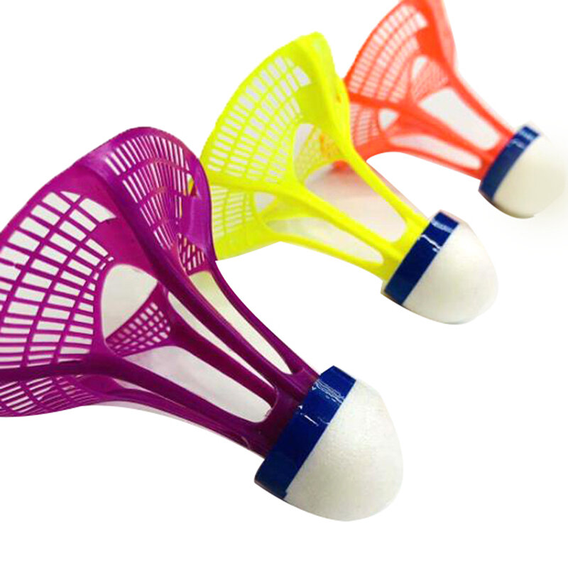 Nowa oryginalna odkryty Badminton piłka plastikowa nylonowa wolant piłka stabilna odporność 3 sztuk/paczka