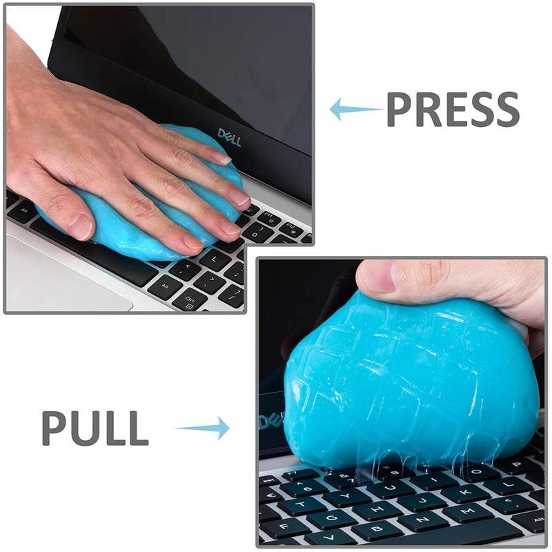 Colle de nettoyage de clavier en argile 60ML, Super poussière, nettoyant intérieur de voiture, Gel visqueux, jouets, mastic de boue, USB pour ordinateur portable