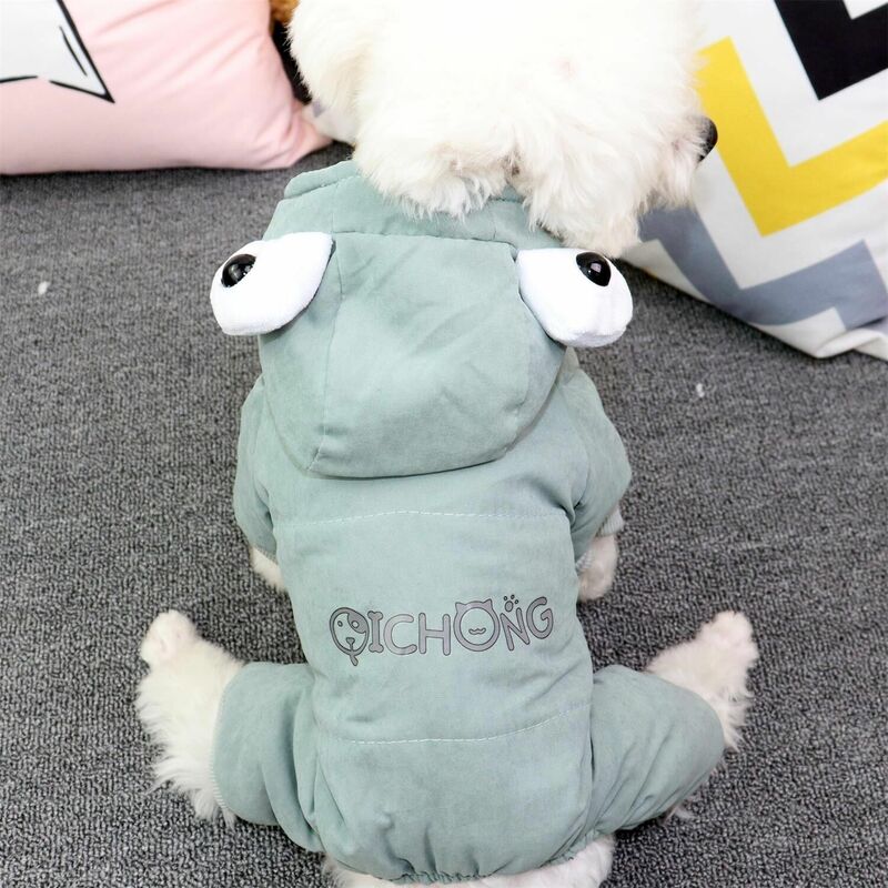 Pakaian Anjing Hangat Musim Dingin Cocok untuk Pakaian Anjing Kecil Teddy Jaket Anjing Mode Hangat