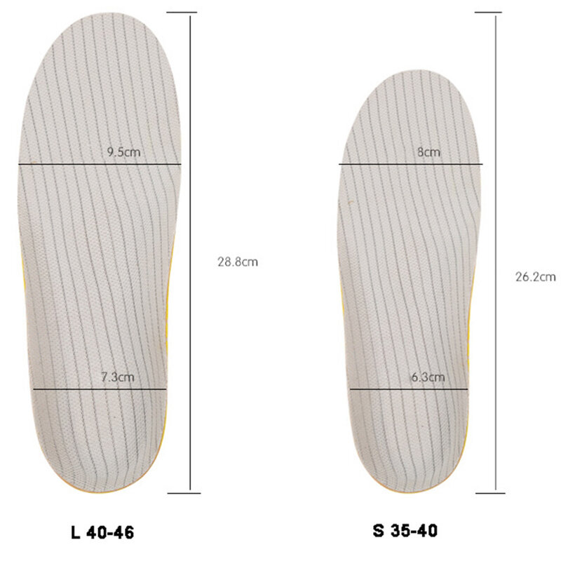 Bantalan Sol Sepatu Kesehatan Kaki Datar PVC Penyangga Lengkung Insole Orthotic untuk Sepatu Bantalan Sol Dalam Ortopedi Empuk untuk Kaki