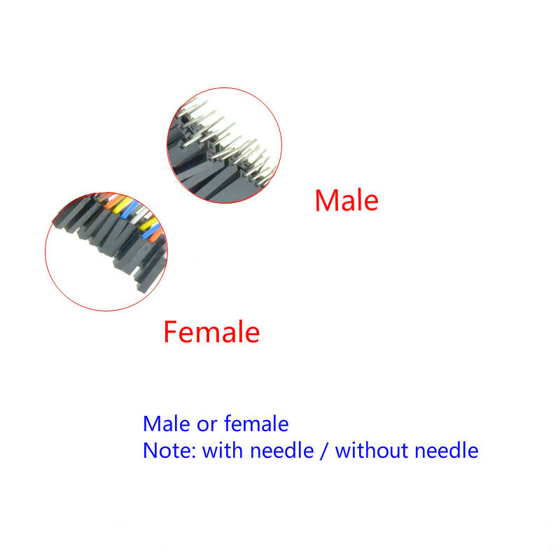 10 cores de linha de teste de giro fêmea e macho, gancho de 20cm 30cm, braçadeira de linha de teste 10 conjuntos para analisador lógico usbee ax dx saleae
