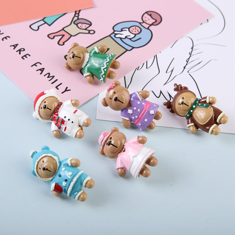 MOGII Kawaii Stationery Pins School & Office Accessory Cute Bear Shape Push Pins Decorative Thumb Tacks for Cork Board