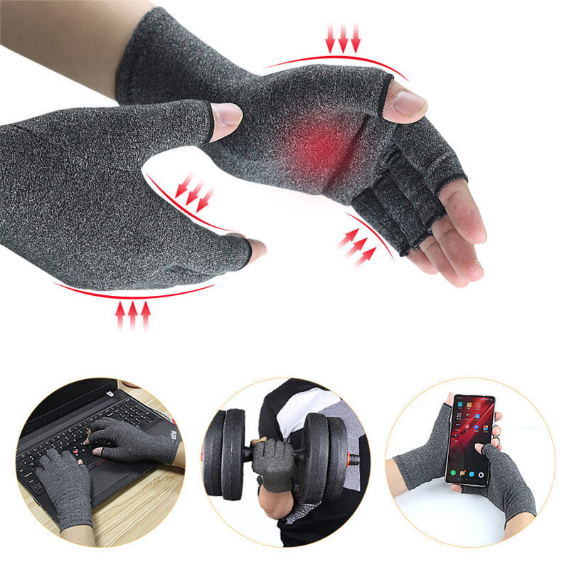 女性用ニトリル手袋,痛みを和らげるための磁気圧縮手袋,治療用,1ペア