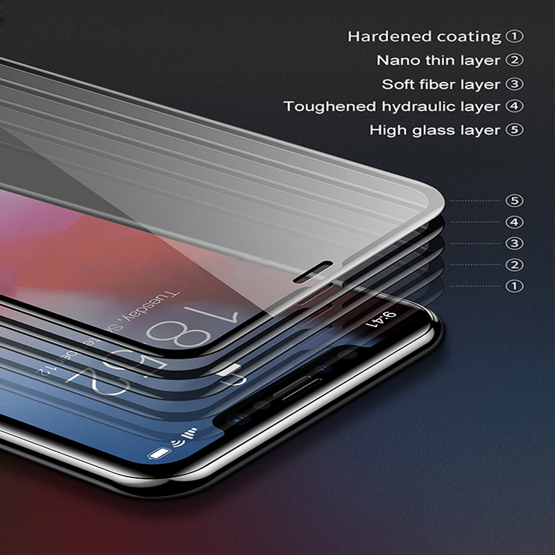 Protecteur d'écran pour iPhone, couverture complète en verre trempé 666D pour modèles 7, 8 Plus, SE 2020, 13, 12, 11 Pro MAX, X, XS, Max, XR