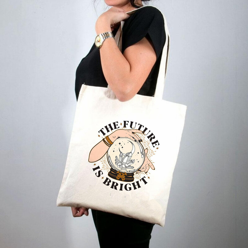 2021 сумка-шоппер треугольников Личность Печать Сумка-тоут для женщин Harajuku сумка для покупок через плечо; Сумка-шоппер леди Сумки-холсты