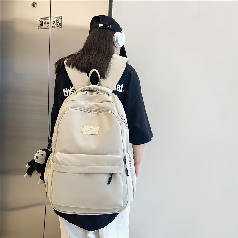Водонепроницаемый нейлоновый женский рюкзак, модная школьная сумка для ноутбука для девочек, студенческий портфель для книг для колледжа, ...