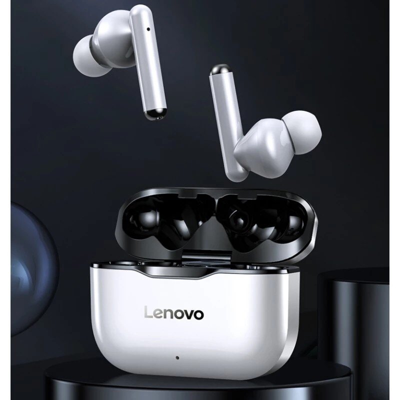 Lenovo LP40/LP5/LP3/LP7/LP2/LP50 Headphone Nirkabel Bluetooth TWS Earphone Gaming Noise Cancelling HIFI Olahraga Earbud Tahan Air