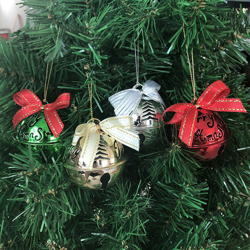 1pc campana in metallo decorazione per ciondolo albero di natale 2021 buon natale campana albero ornamenti appesi festa festa decorazioni per la casa fai da te