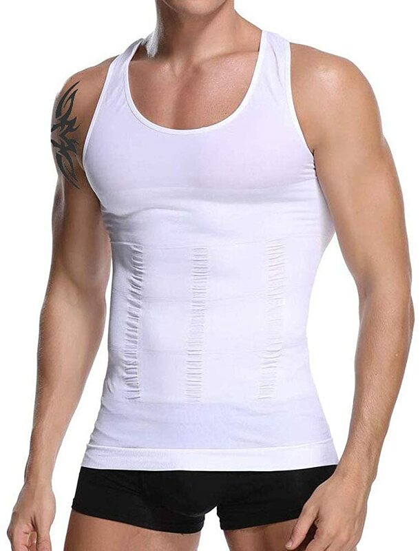 Mannen Compressie Shirt Afslanken Body Shaper Vest Tummy Controle Shapewear Buik Ondershirt Corset Fajas Colombianas