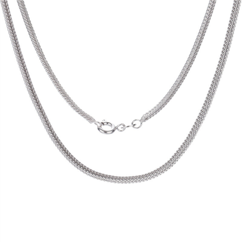 Sodrov Luxus 925 Sterling Silber Kette Halskette Silber Weben Liebe Halskette Kette