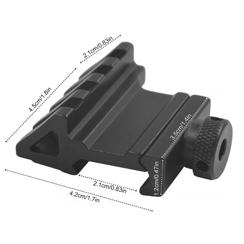Magorui 45 Degree Angle Tactical Offset 20mm Weaver Rail Mount Quick Picatinny Release Tactical Hunting Accessories