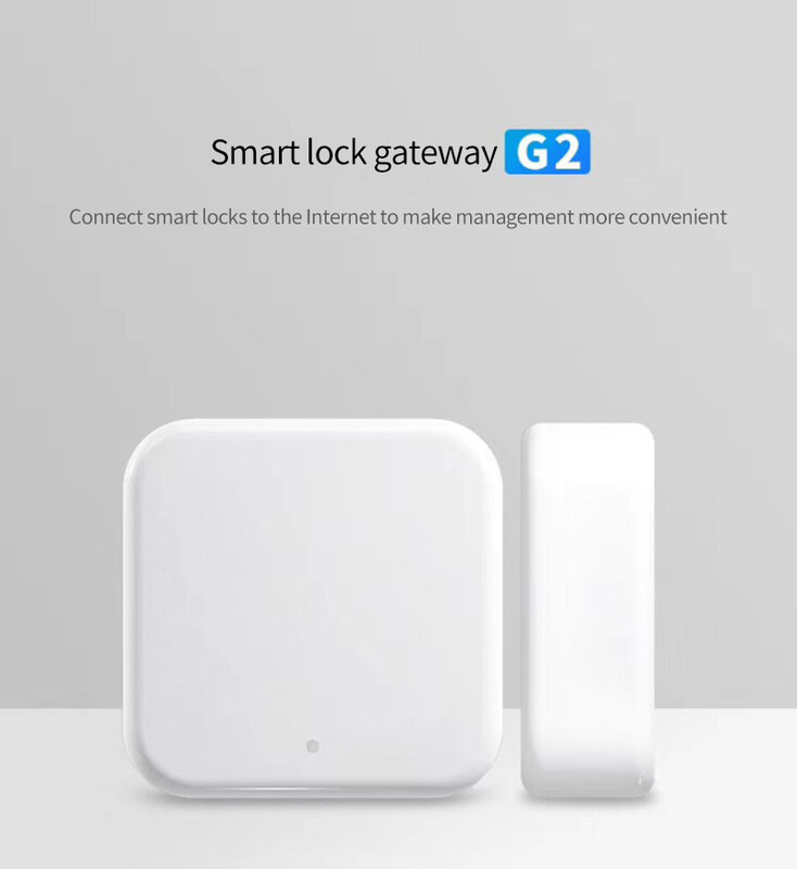 TTlock – passerelle Bluetooth G2, serrure à empreinte digitale, mot de passe intelligent, porte électrique, pont de maison, fonctionne pour Alexa Google Home