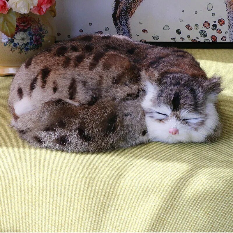 Imitacja kota małe zwierzę lalka model pluszowa lalka fałszywe zabawka kot prezent symulacja symulacja kotek