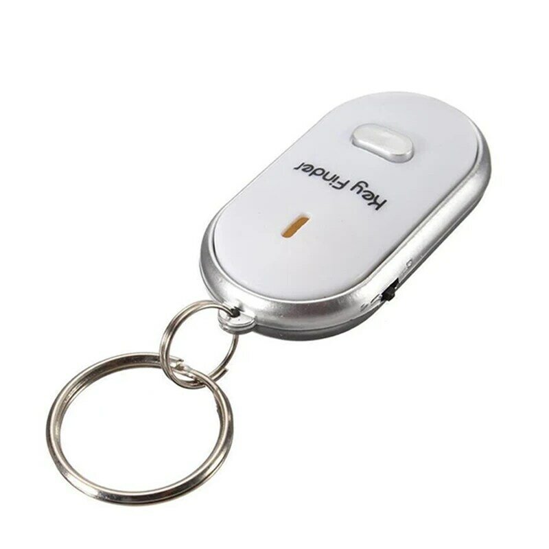 LED Key Finder Locator Finden Sie Verlorene Schlüssel Kette Keychain Whistle Sound Control Locator Keychain Zubehör H-beste