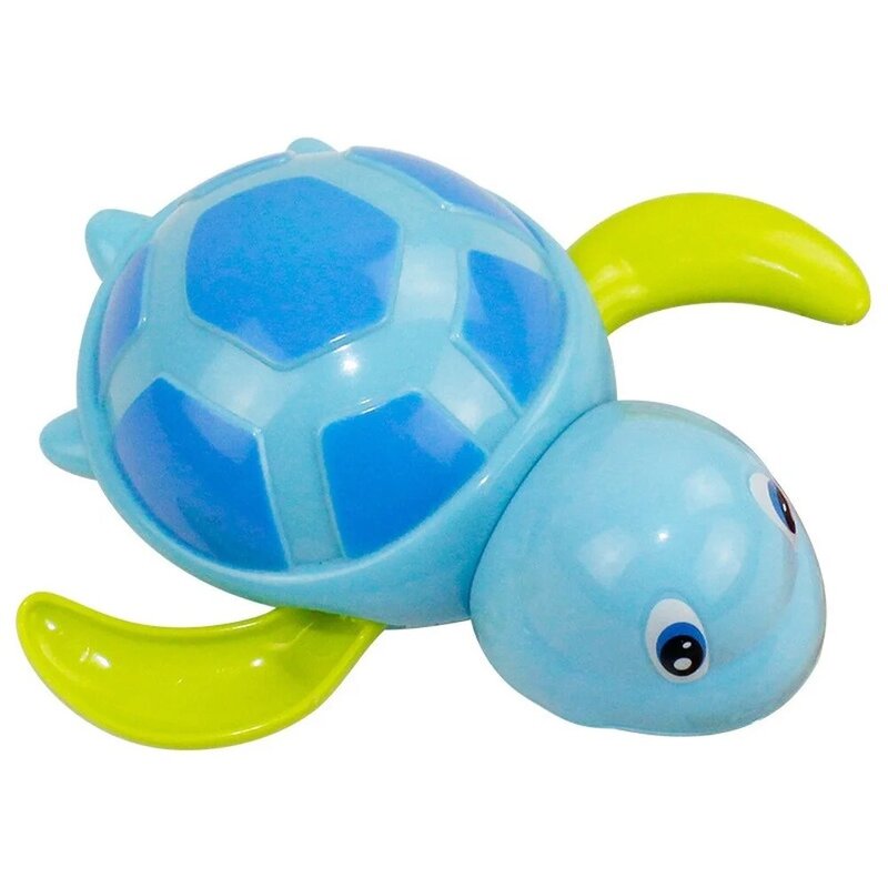 Novità simpatico cartone animato animale tartaruga classico giocattolo per bambini giocattolo per bambini infantile nuoto tartaruga catena arrotolata orologio da bagno per bambini giocattoli da bagno da spiaggia nuovo