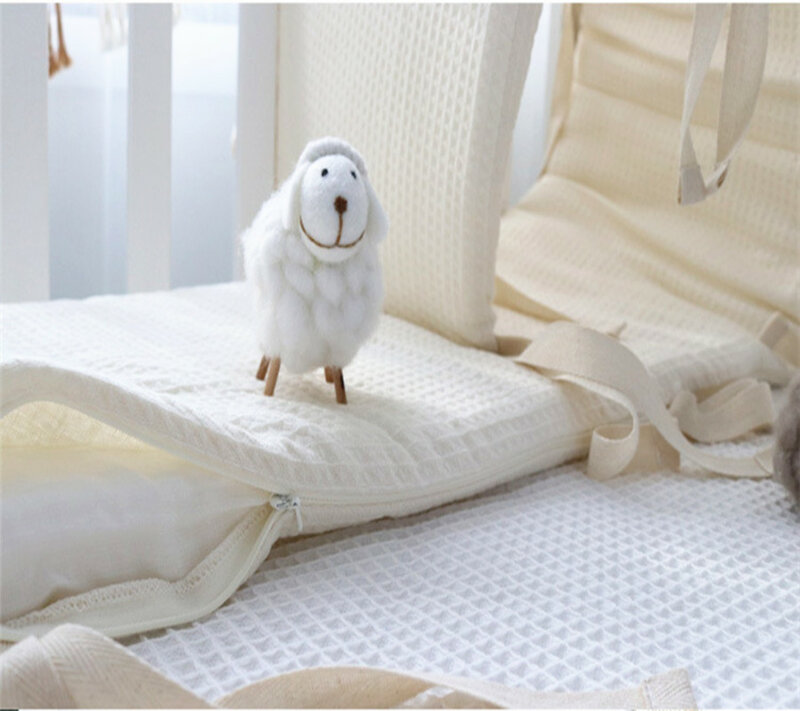 Paraurti per bambini neonato in cotone presepe neonato addensare paraurti cuscino lettino lavabile anticollisione cuscini protettivi decorazioni per la camera dei bambini