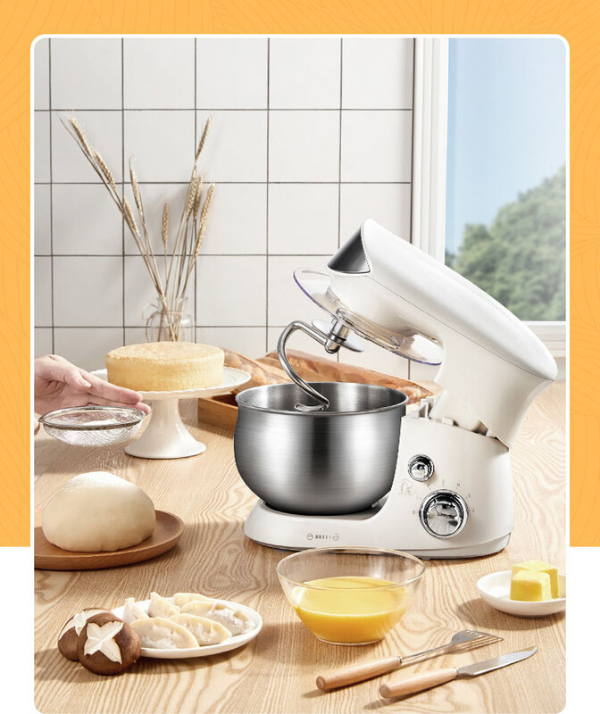 Youpin Stand Mixer Keukenmachine 6-Speed Keuken Voedsel Blender Crème Ei Whisk Cake Deeg Kneader Brood Mixer Maker chef Machine