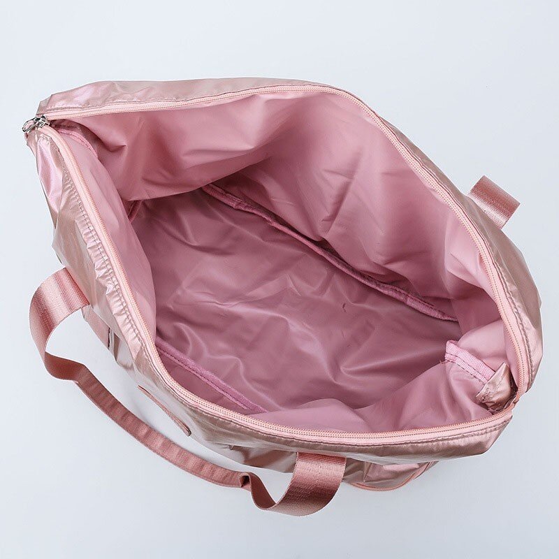 2020 Waterproof Luggage Shoulder Bag Sports Double Zipper Travel Duffle Bag For Women Nylon Training Bag Men Gym Bags With Shoe