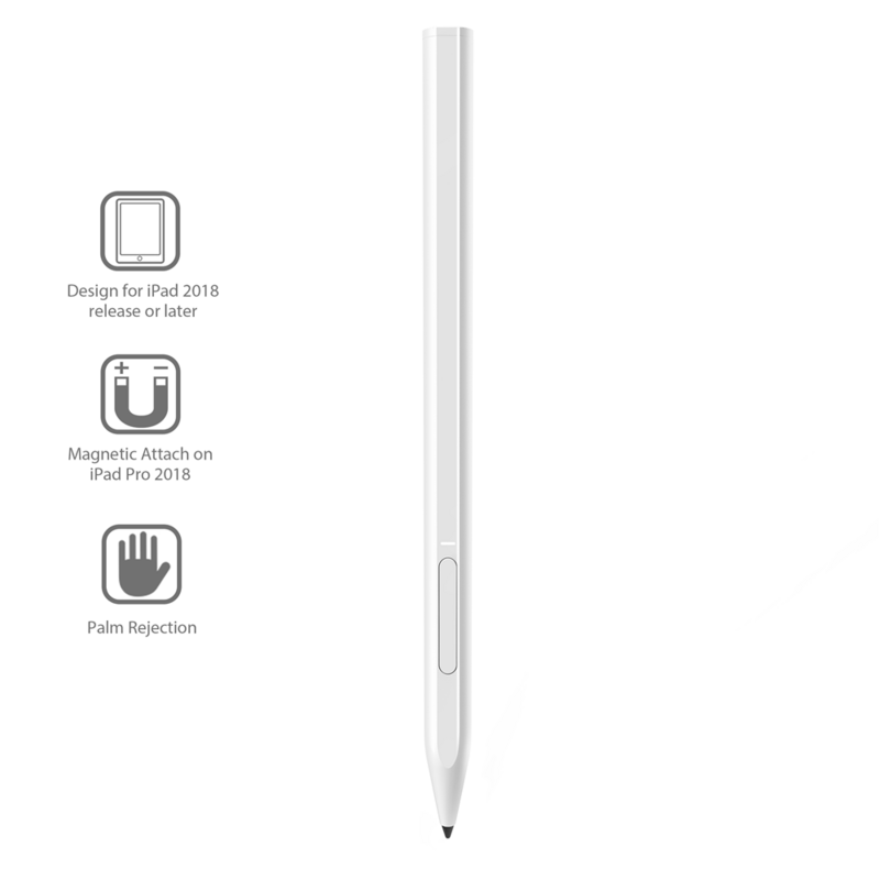 Uogic ativo caneta stylus para ipad lápis com rejeição de palma para apple lápis 2 1 ipad pro 11 12.9 2020 2019 7th gen caneta de toque