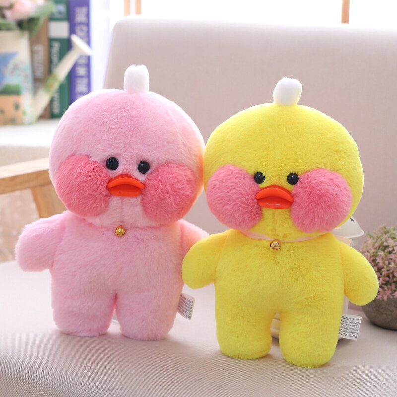 30cm Cartoon Cute LaLafanfan Cafe Duck Plush Toy Stuffed Soft Kawaii Duck Doll Animal Pillow Birthday Gift for Kids Children
