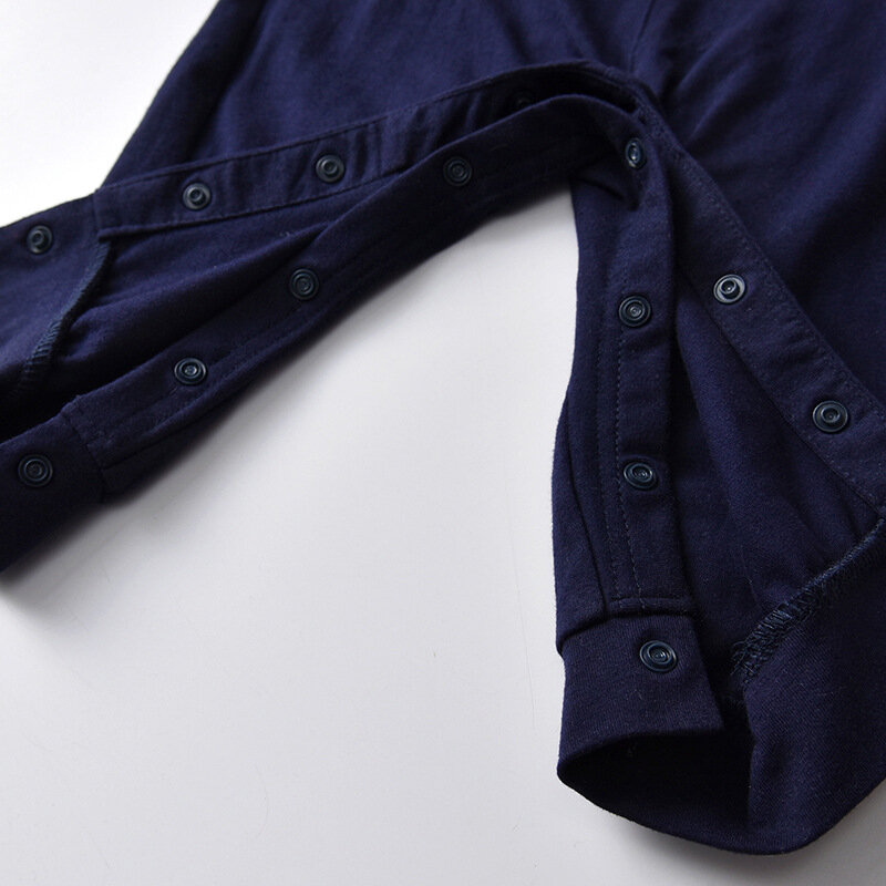 Abbigliamento per bambini di marca Yg 2021 nuovo falso abito da bambino in due pezzi, abito strisciante, abito da College blu scuro a manica lunga per bambini