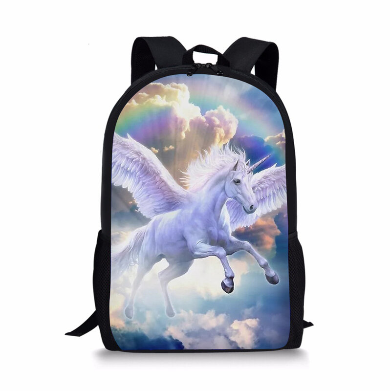 Plecak dziecięcy Fantasy jednorożec konie wzór maluch tornister szkolny Cartoon moda damska plecak podróżny