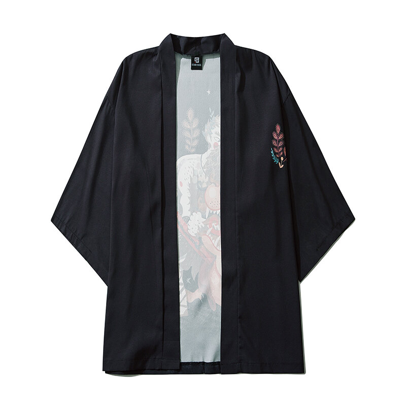 Традиционный Женский костюм-кимоно, мужской кардиган, хаори, Самурай, карате, уличная одежда, рубашка, японский юката кимоно, стиль