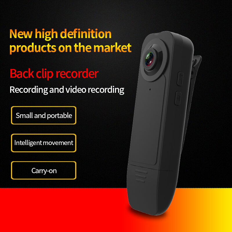 HD 1080P 미니 카메라 야간 투시경 모션 감지 기능이 있는 새로운 웨어러블 비디오 레코더, 가정용 외부 캠코더용 소형 보안 캠