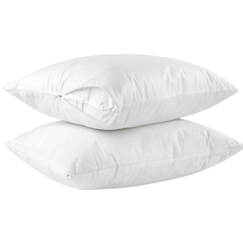 MZXcuin Premium osłony na poduszki wodoodporne, kurz roztocza łóżko Bug dowód poszewki na poduszkę, hipoalergiczne zapinane na suwak poszewki na poduszki
