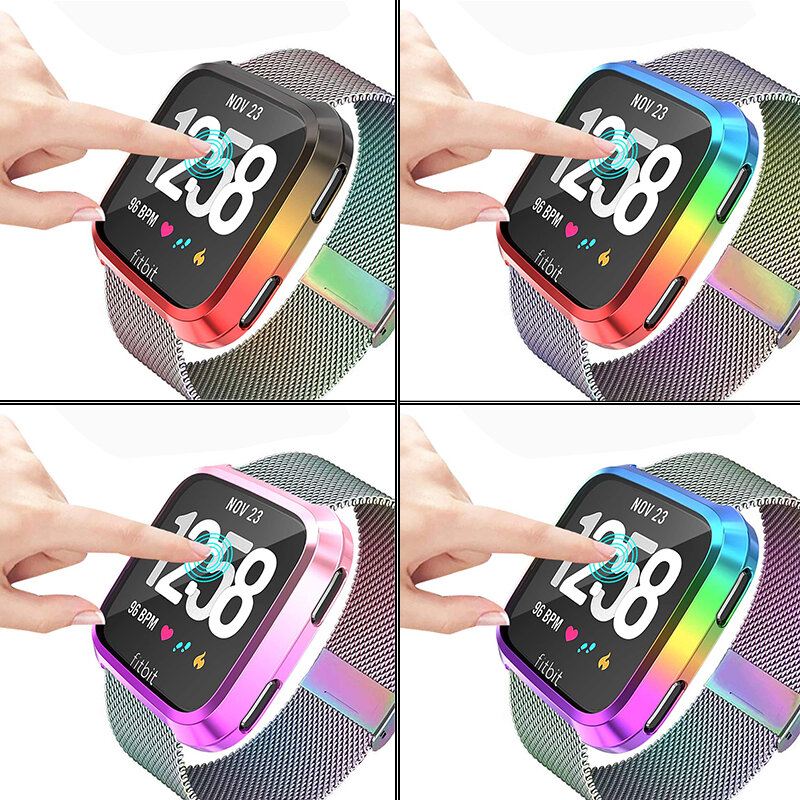 Neueste Weiche Tpu Fall für Fitbit Versa Uhr Abdeckung Screen Protector für Fitbit Versa Uhr Schutzhülle Rahmen Shell Schutzhülle