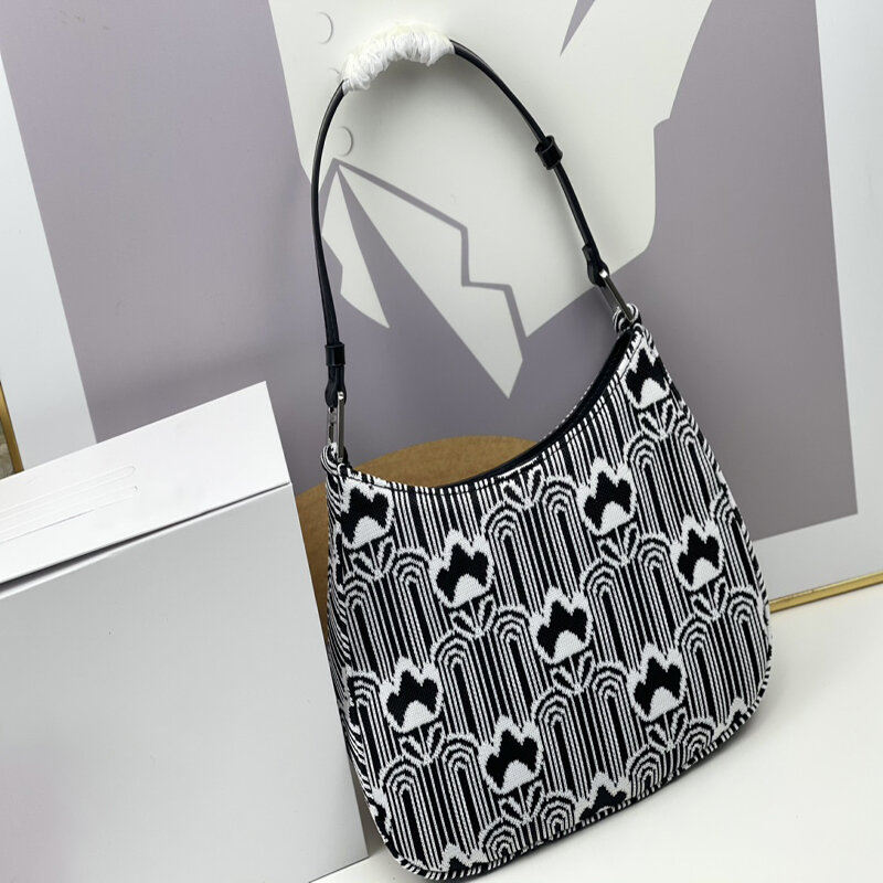 Осенне-зимняя серия женская новая популярная стильная Изысканная жаккардовая сумка для подмышек Сумка на плечо ретро модная вместительная...