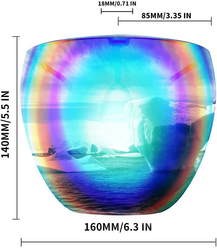 Wysokiej jakości nowość pełnotwarzowe wielokolorowe okulary z odpinanym mostem nosowym spolaryzowane wielkie lustro okulary przeciwsłoneczne duża maska