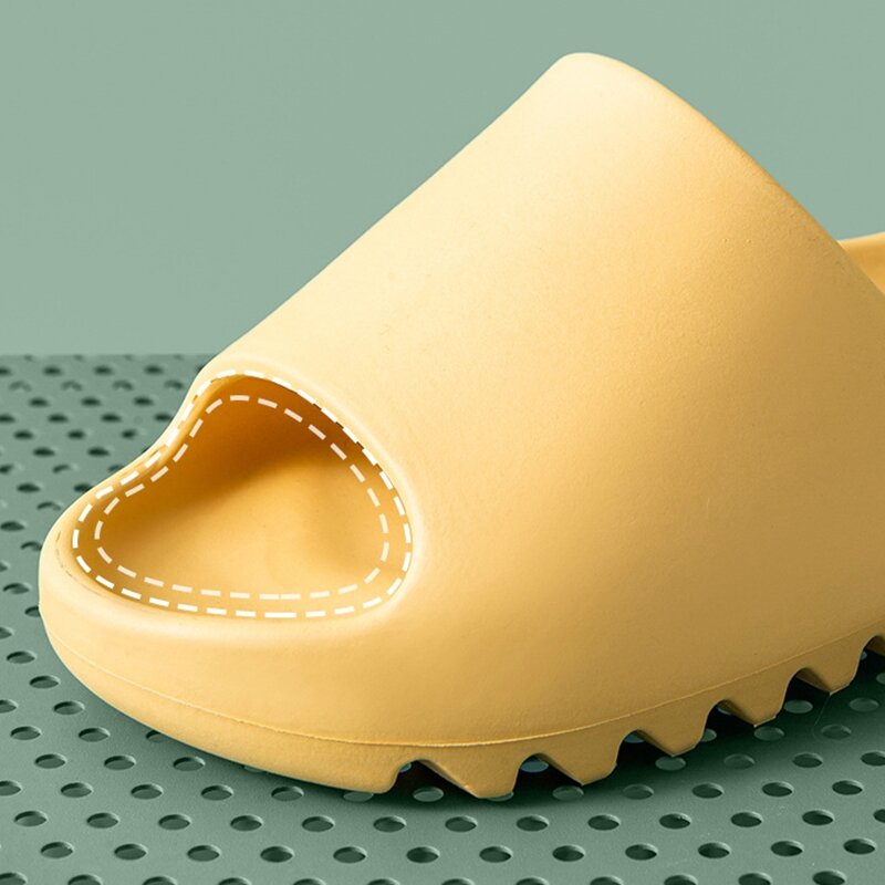 Tendência de plataforma grossa salto eva chinelos feminino macio elástico único slides ao ar livre cobrir pés acolhedores sapatos novidade senhoras feminino 2021