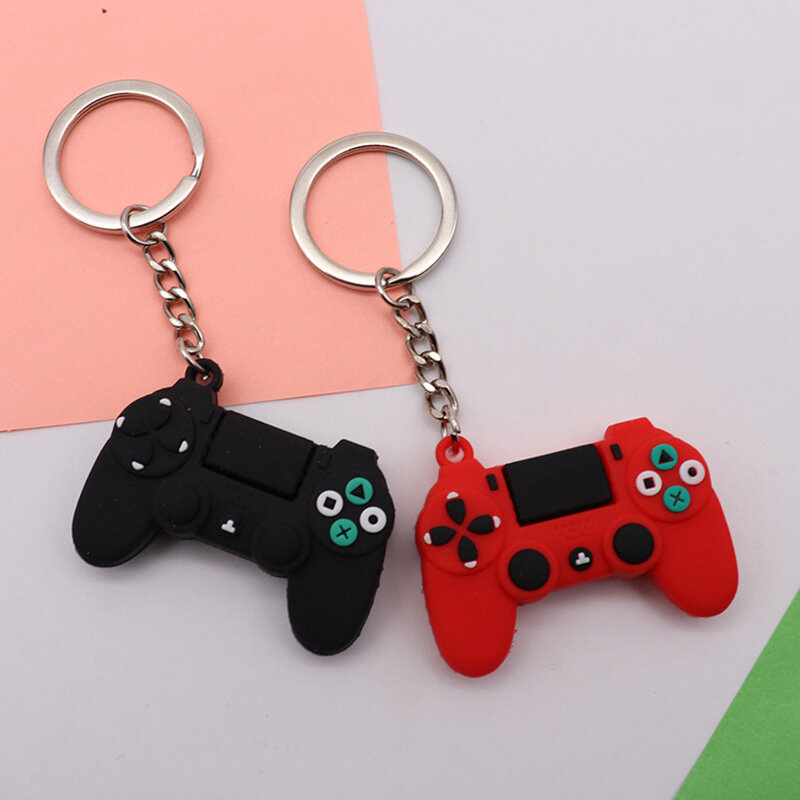 New creative personality simulation game keychain ring pendant men and women couple key chain bag pendant wholesale