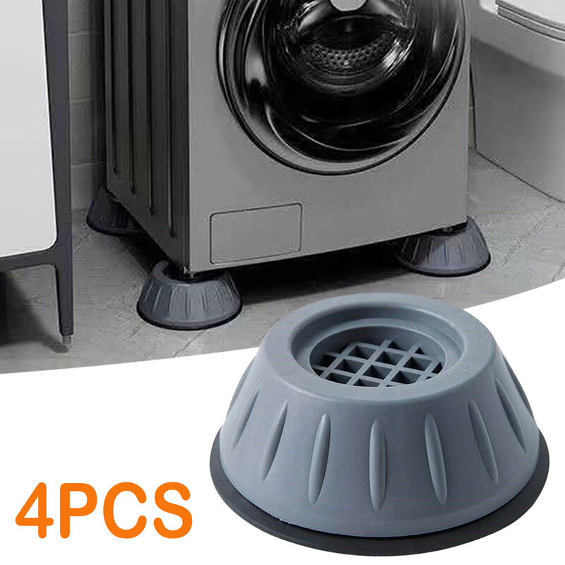 1/4 pces universal anti-vibração ruído-redutor de choque-absorvente máquina de lavar pés proteção esteira almofada anti-skid pé almofada secador